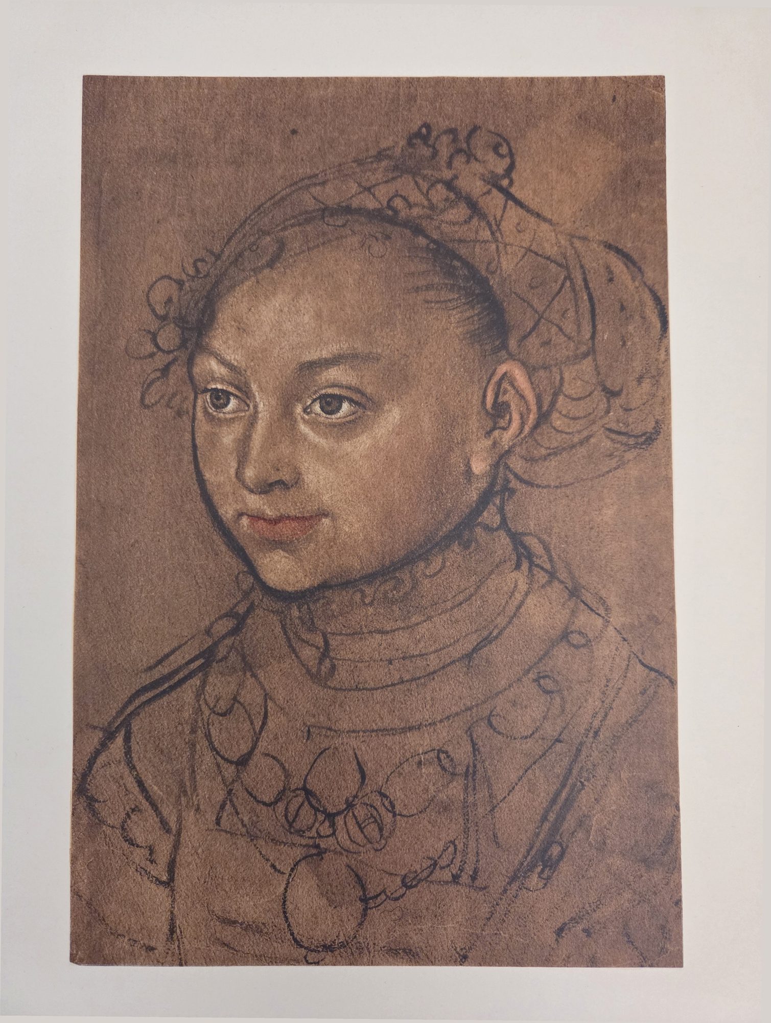 Portrait of a Woman, Probably Sybille von Kleef, Lucas Cranach the Elder (reproduction in Becker 1922)