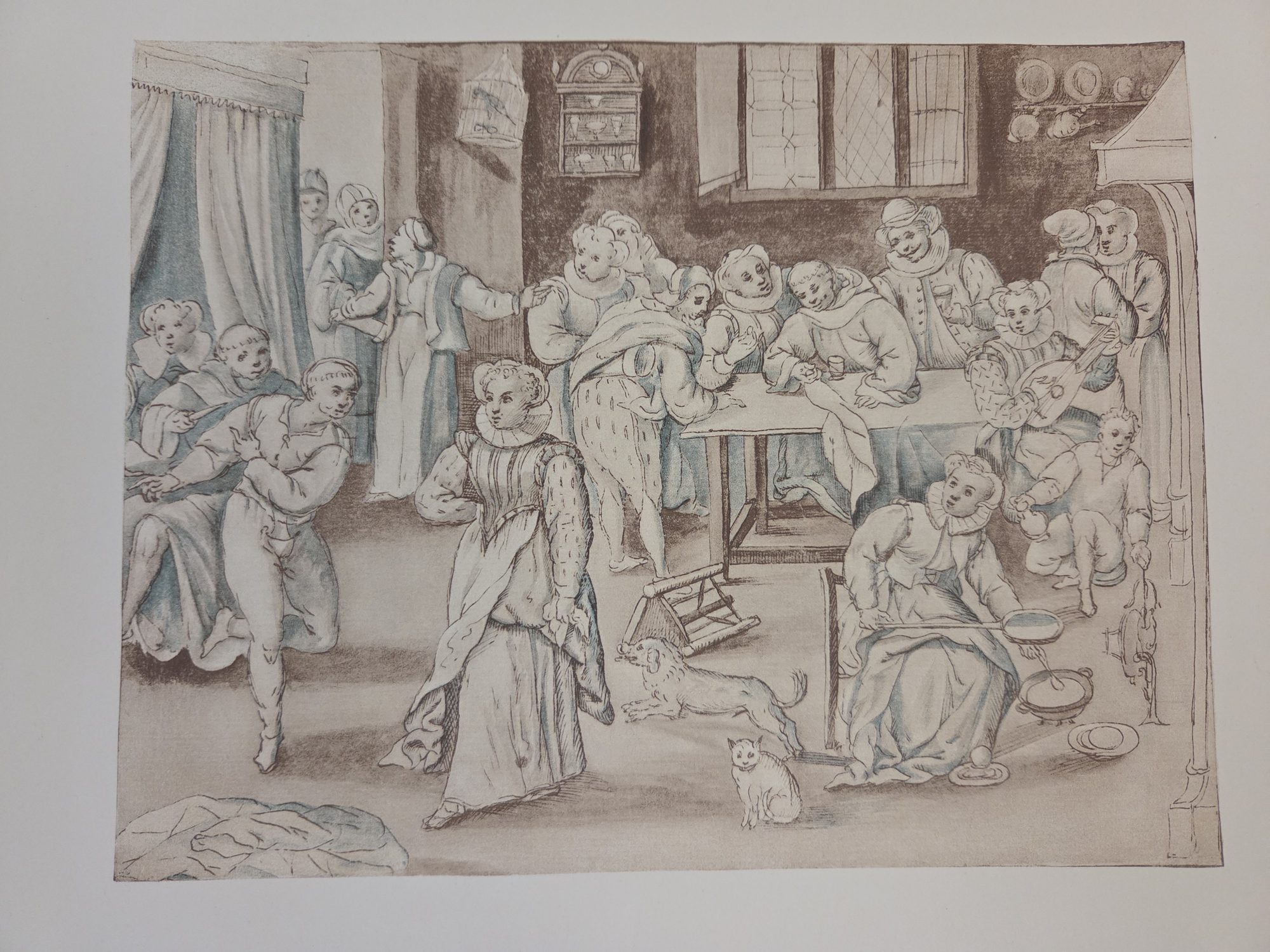 Boisterous Company, Flemish School, c. 1580 (reproduction in Becker 1922)