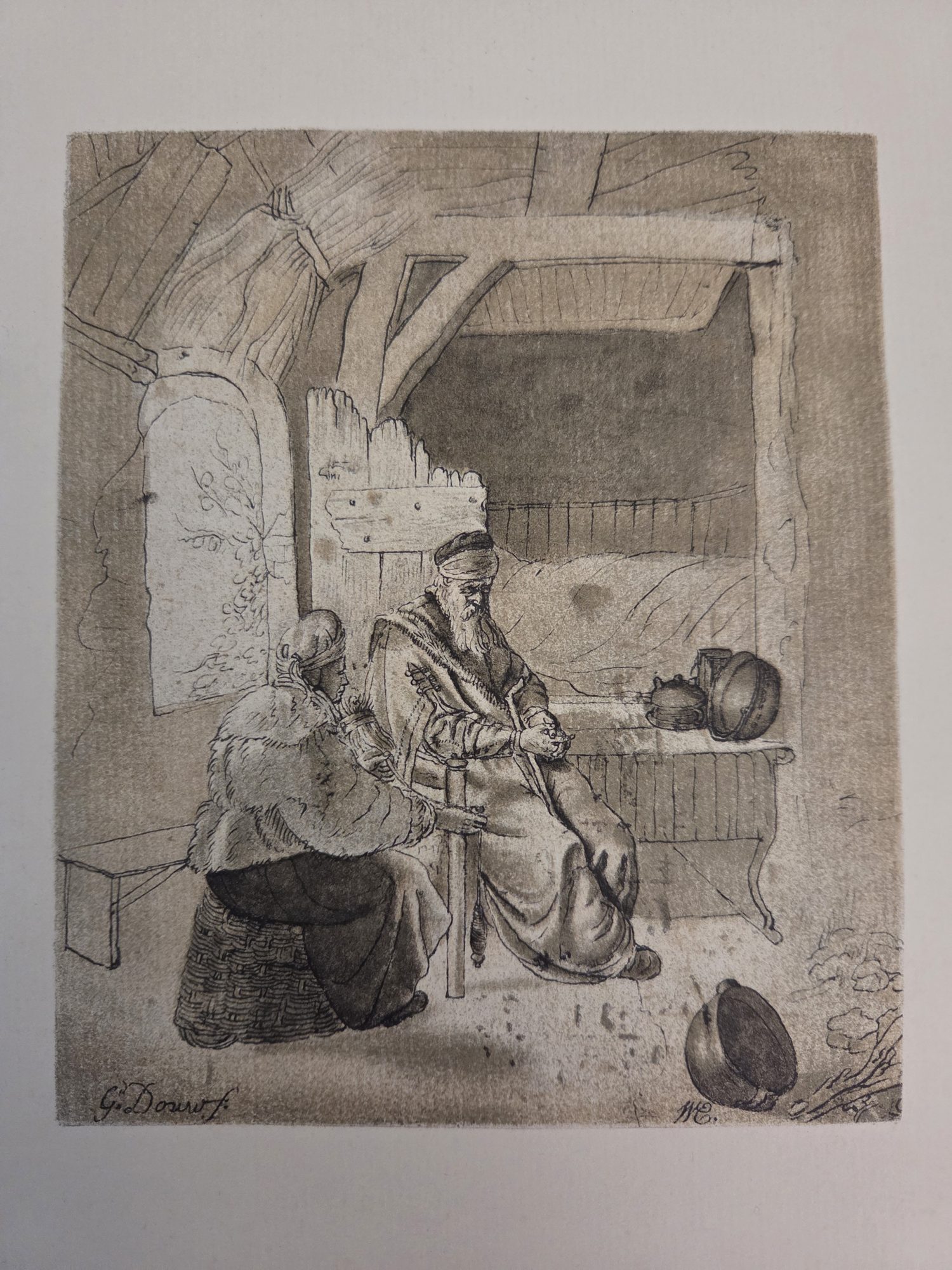 Tobit and His Wife, Leiden School, 17th Century (reproduction in Becker 1922)