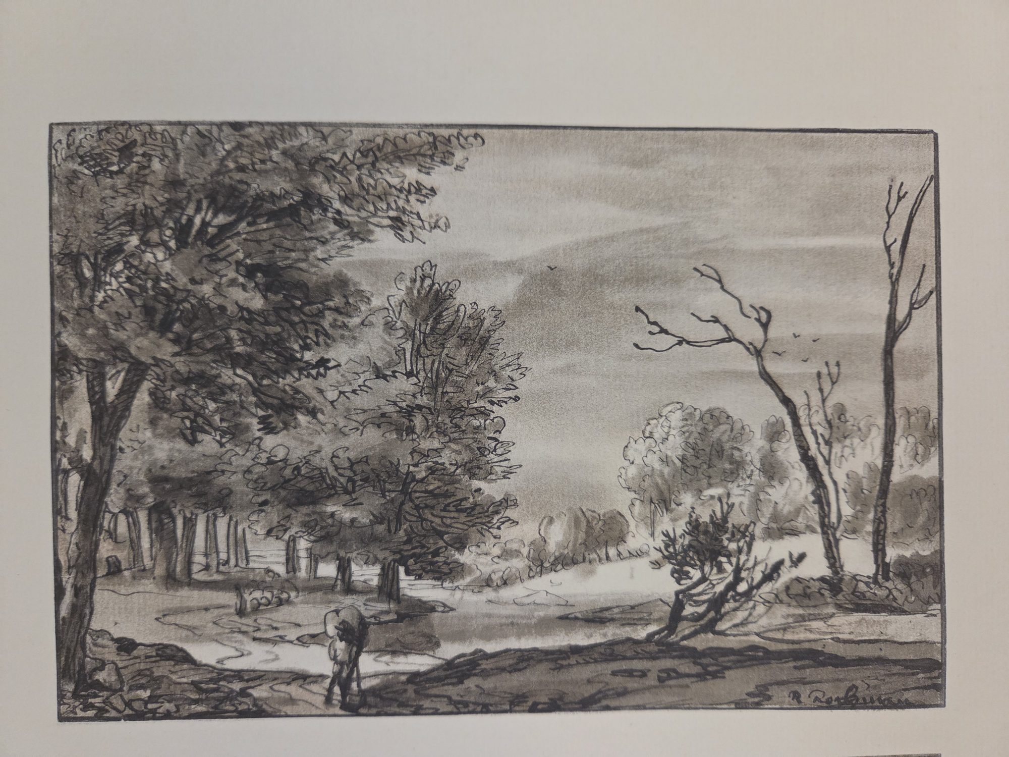 Open Woodland Landscape, Roelant Roghman (reproduction in Becker 1922)