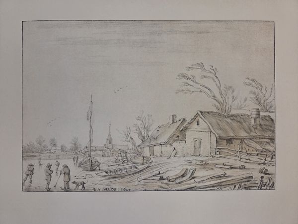 Village in Winter, Esaias van de Velde