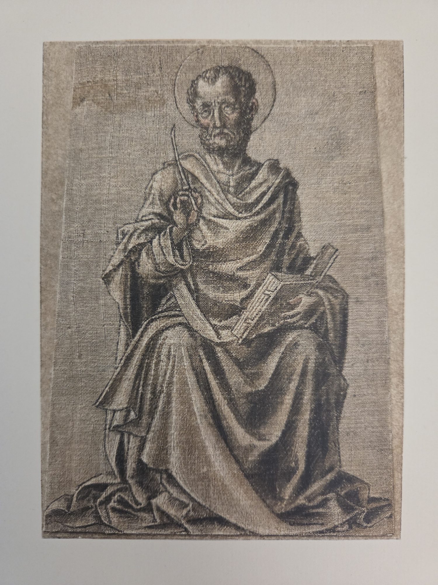 Seated Church Father, Paduan School (reproduction in Becker 1922)