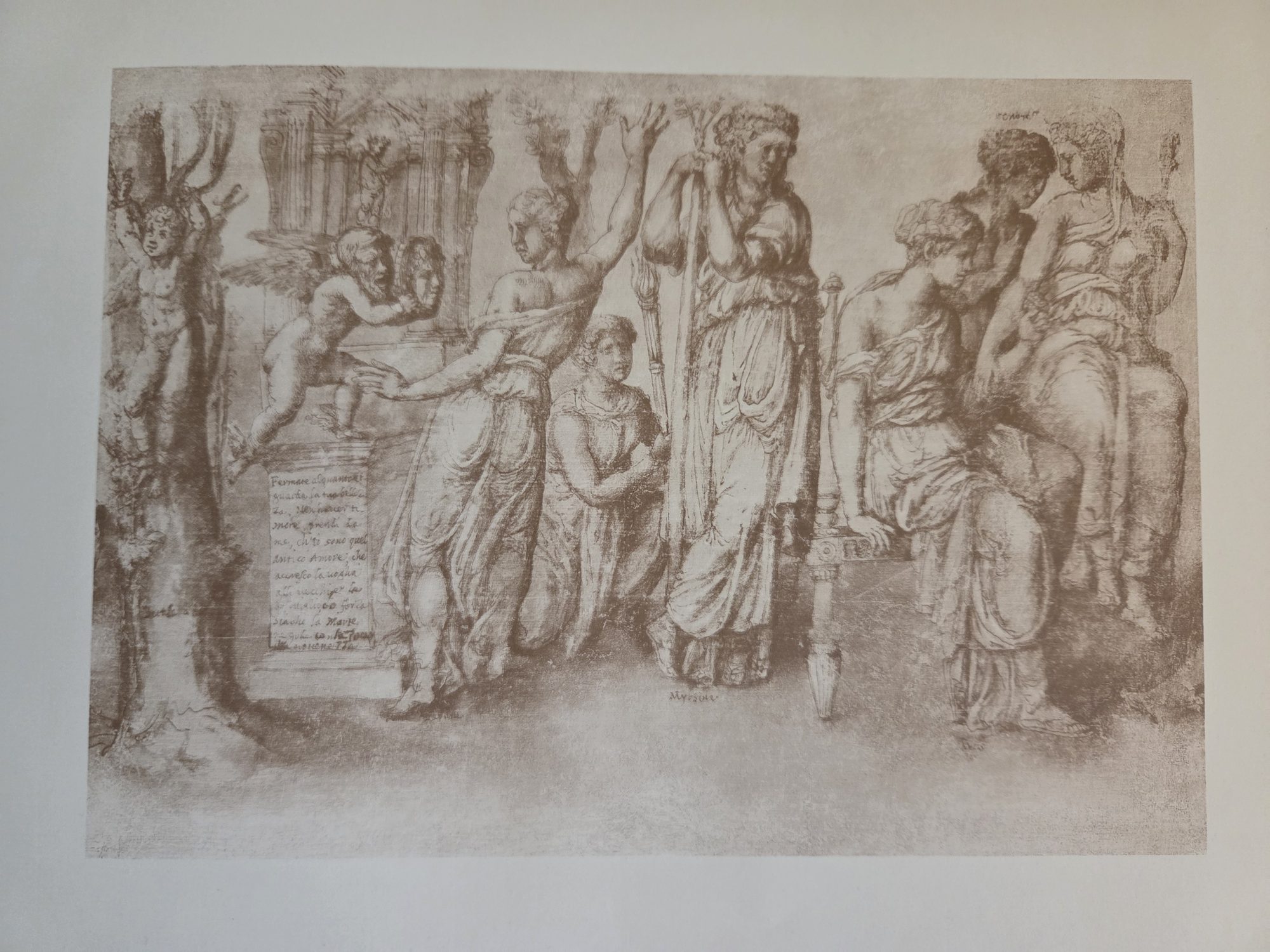 Frieze: The Crucifixion of Cupid, Giulio Romano (reproduction in Becker 1922)