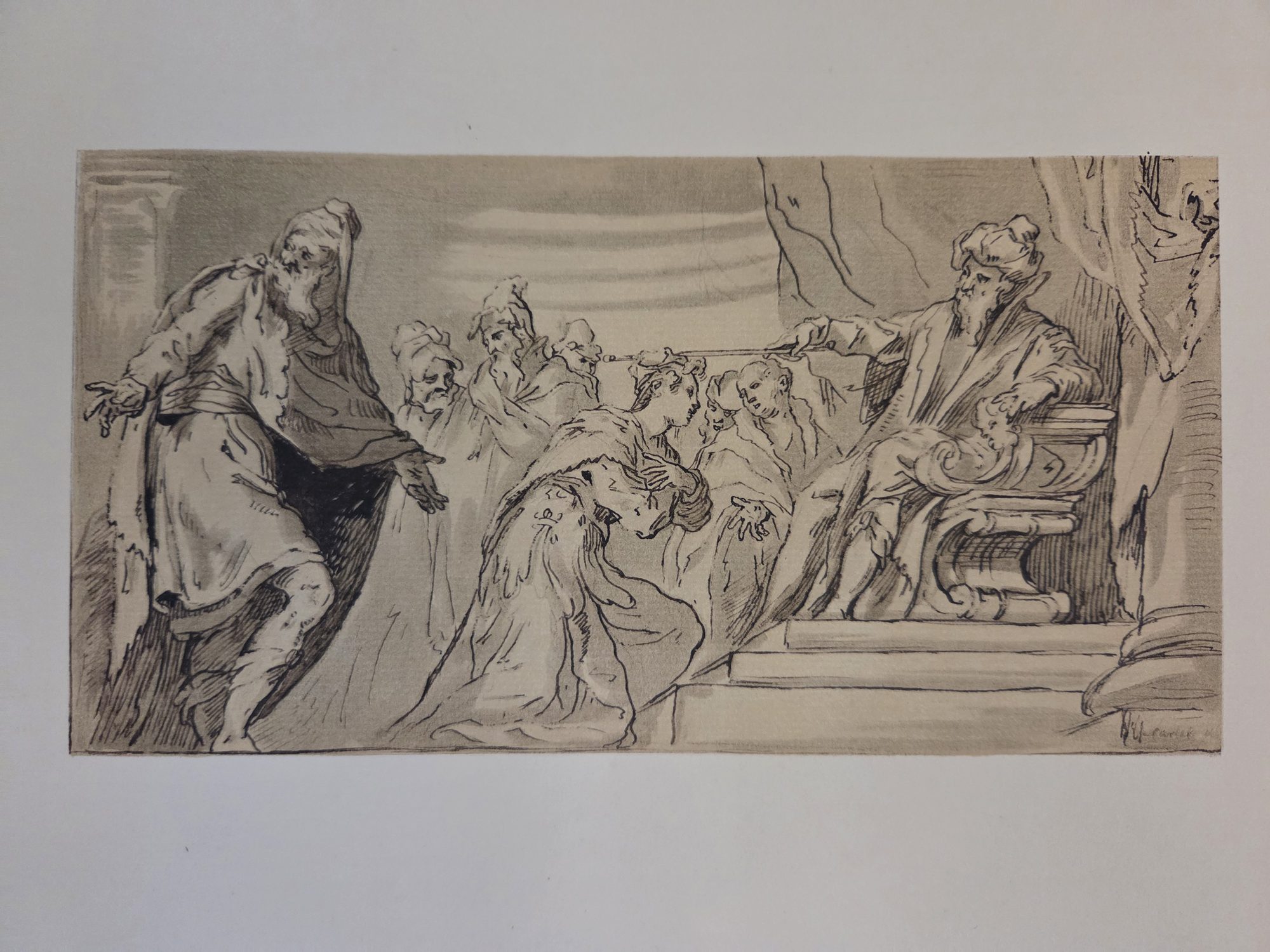 Esther Before Ahasuerus, Jacopo Tintoretto (reproduction in Becker 1922)