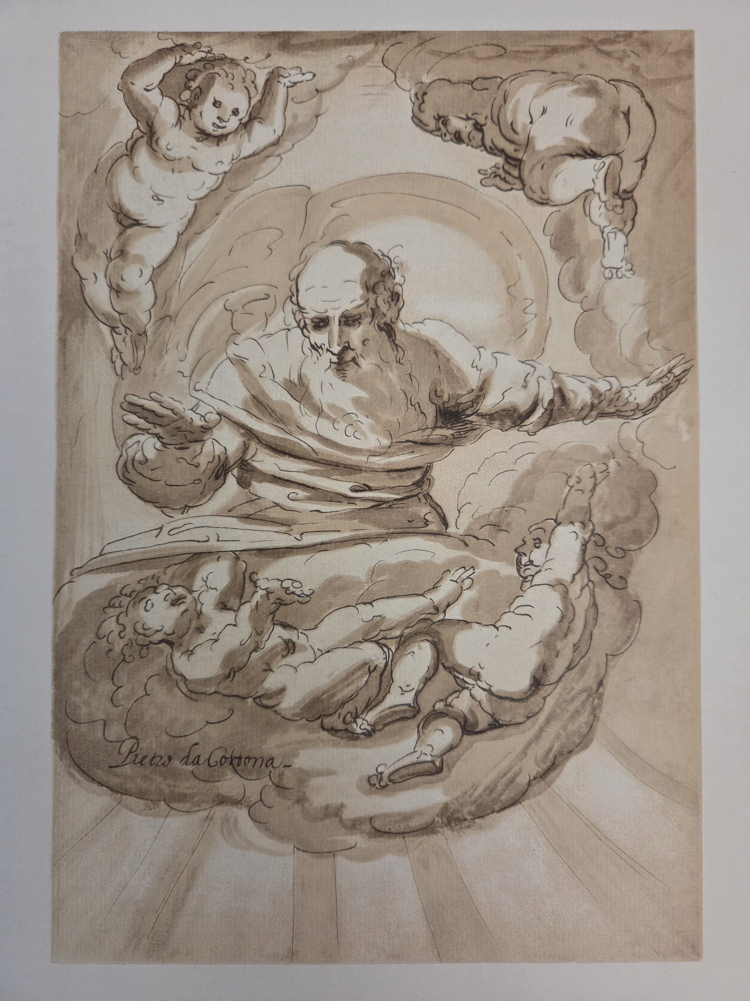 God the Father, Pietro da Cortona (reproduction in Becker 1922)