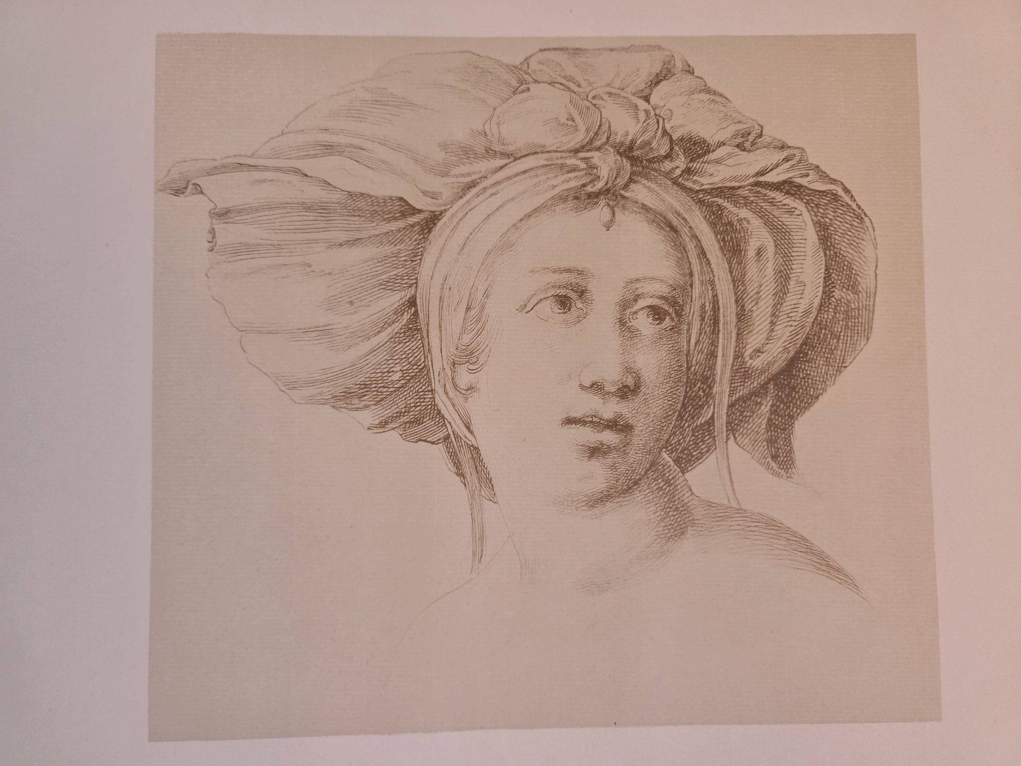 Head of a Sibyl, Guercino (reproduction in Becker 1922)