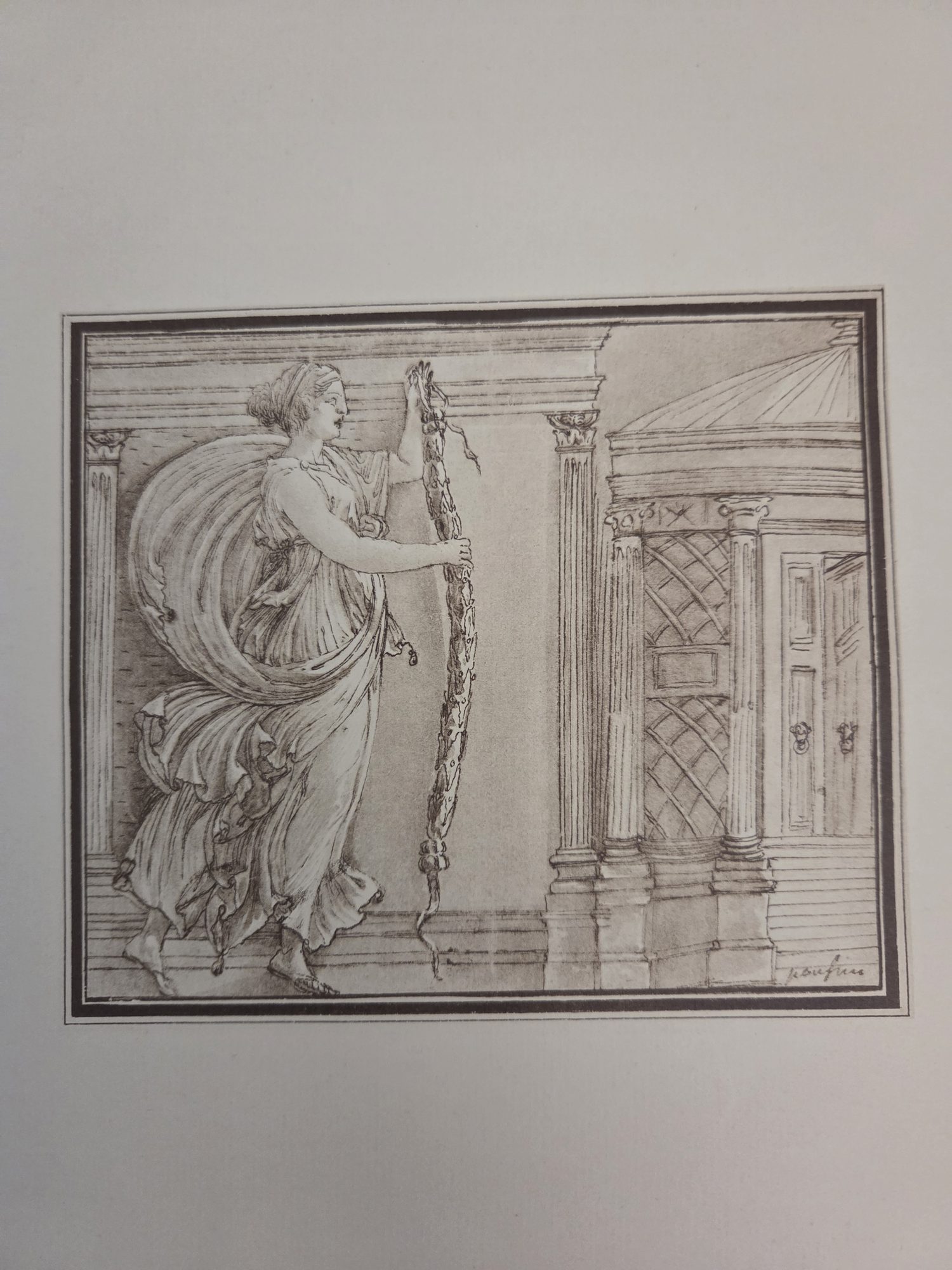 Study After the Antique, Nicolas Poussin (reproduction in Becker 1922)