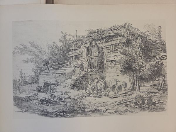 Landscape with a Dilapidated Cottage, Jean-Honoré Fragonard